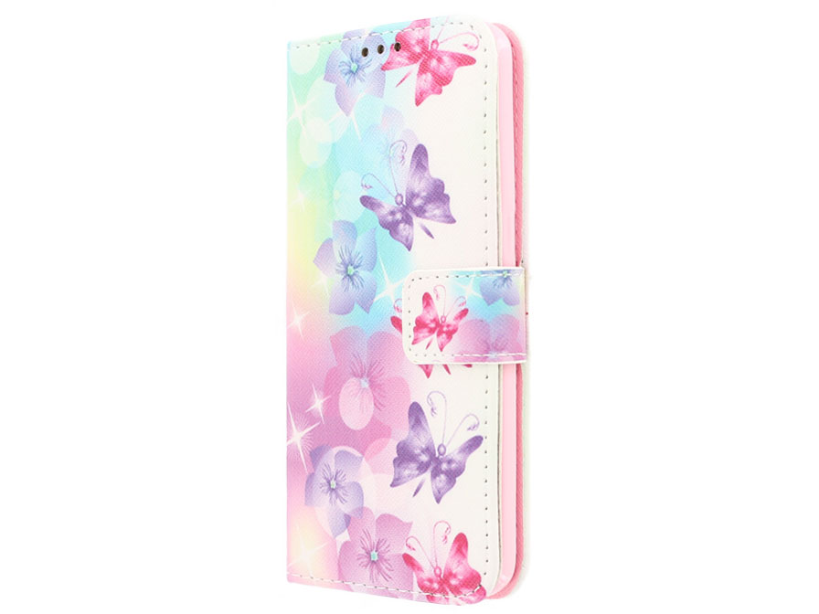 Butterflies Bookcase - Samsung Galaxy S7 hoesje