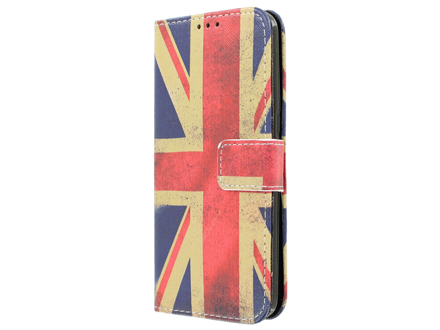 Vintage GB Flag Bookcase - Samsung Galaxy S7 hoesje