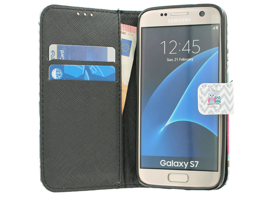 Uiltjes Bookcase - Samsung Galaxy S7 hoesje