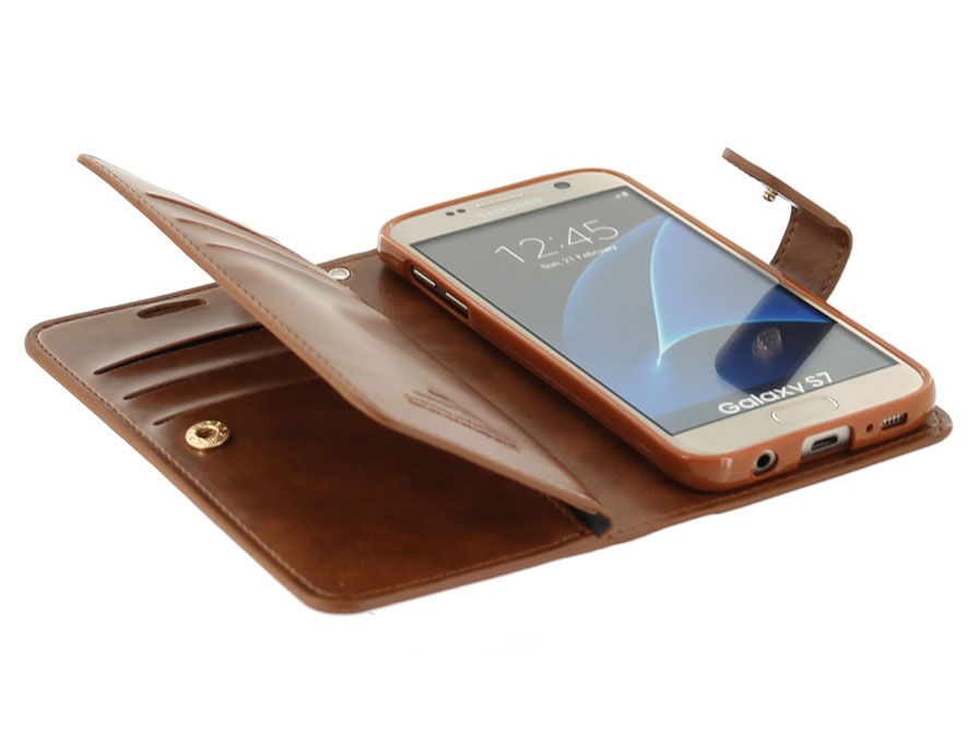 Wallet Case | Samsung Galaxy S7 hoesje Bruin