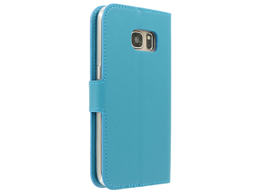 Wallet Book Case - Samsung Galaxy S7 hoesje (Blauw)