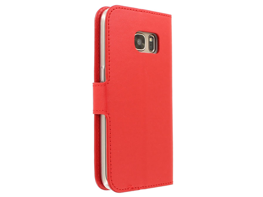 Wallet Book Case - Samsung Galaxy S7 hoesje (Rood)