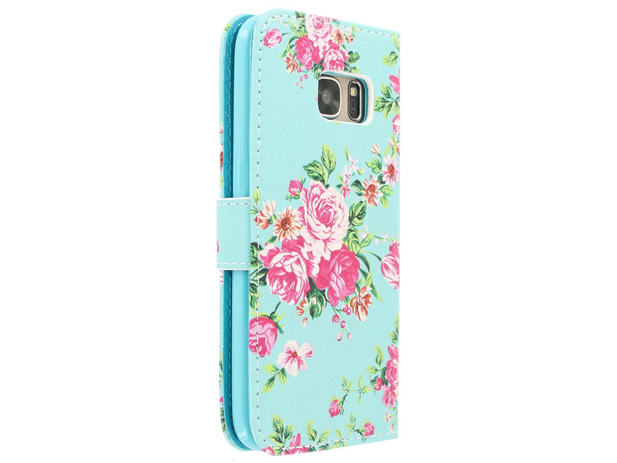 Flower Bookcase - Samsung Galaxy S7 hoesje