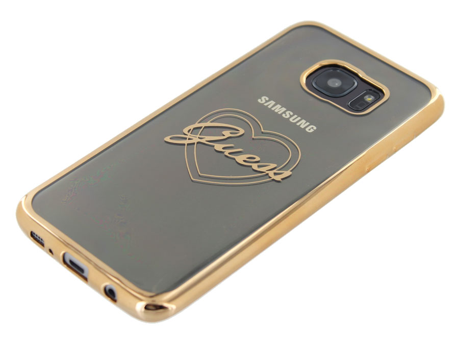 Guess Heart TPU Case - Samsung Galaxy S7 Edge hoesje