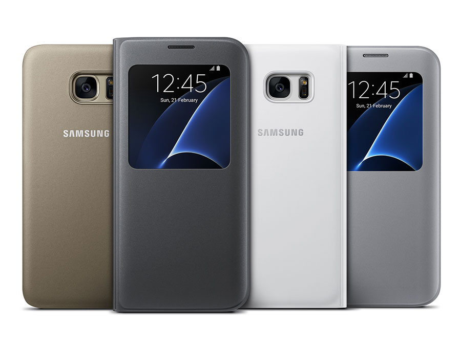 chocola bladeren ondergronds Samsung Galaxy S7 Edge S-View Cover | Origineel Hoesje