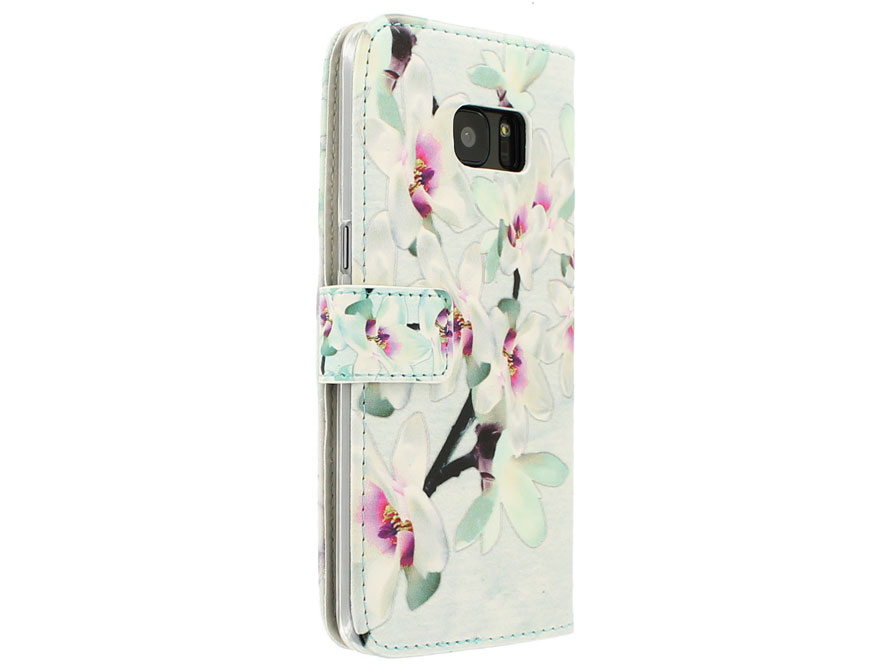 Boeddha Flower Bookcase - Samsung Galaxy S7 Edge hoesje