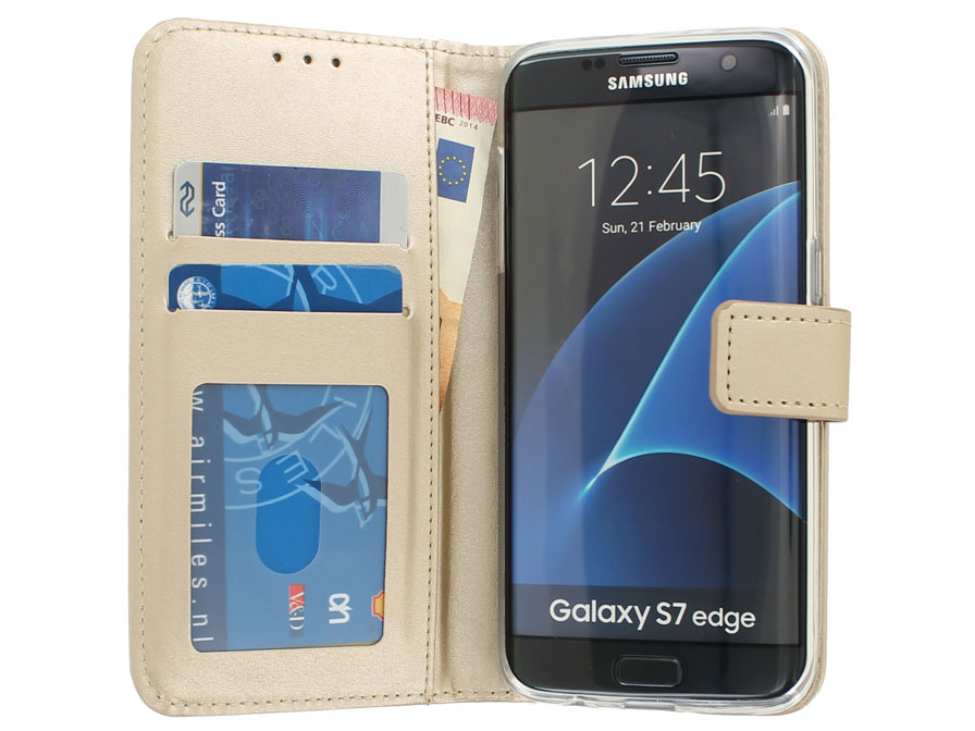 Golden Bookcase - Samsung Galaxy S7 Edge hoesje