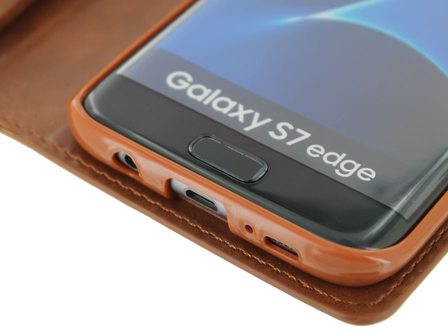 True Wallet Case Bruin - Samsung Galaxy S7 Edge hoesje