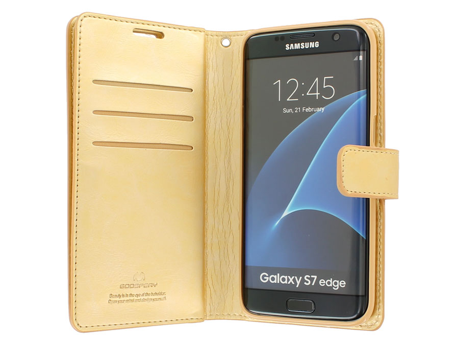 True Wallet Case Goud - Samsung Galaxy S7 Edge hoesje