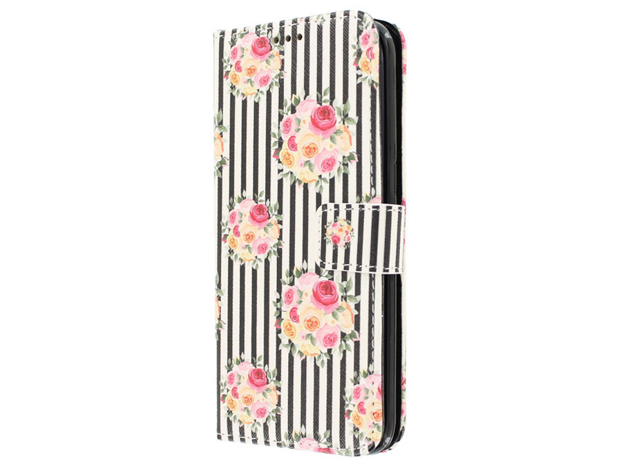 Striped Flower Case - Samsung Galaxy S7 Edge hoesje