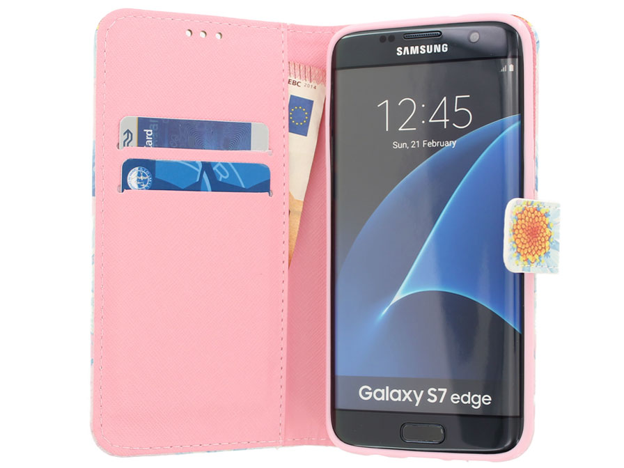 Madelief Book Case - Samsung Galaxy S7 Edge hoesje
