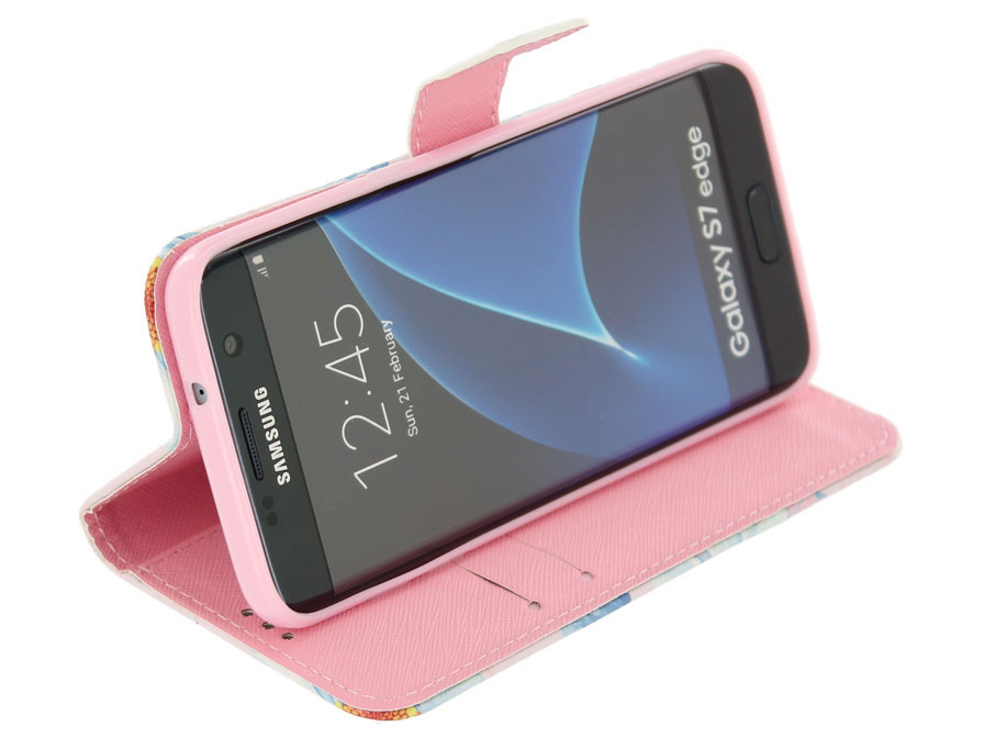 Madelief Book Case - Samsung Galaxy S7 Edge hoesje