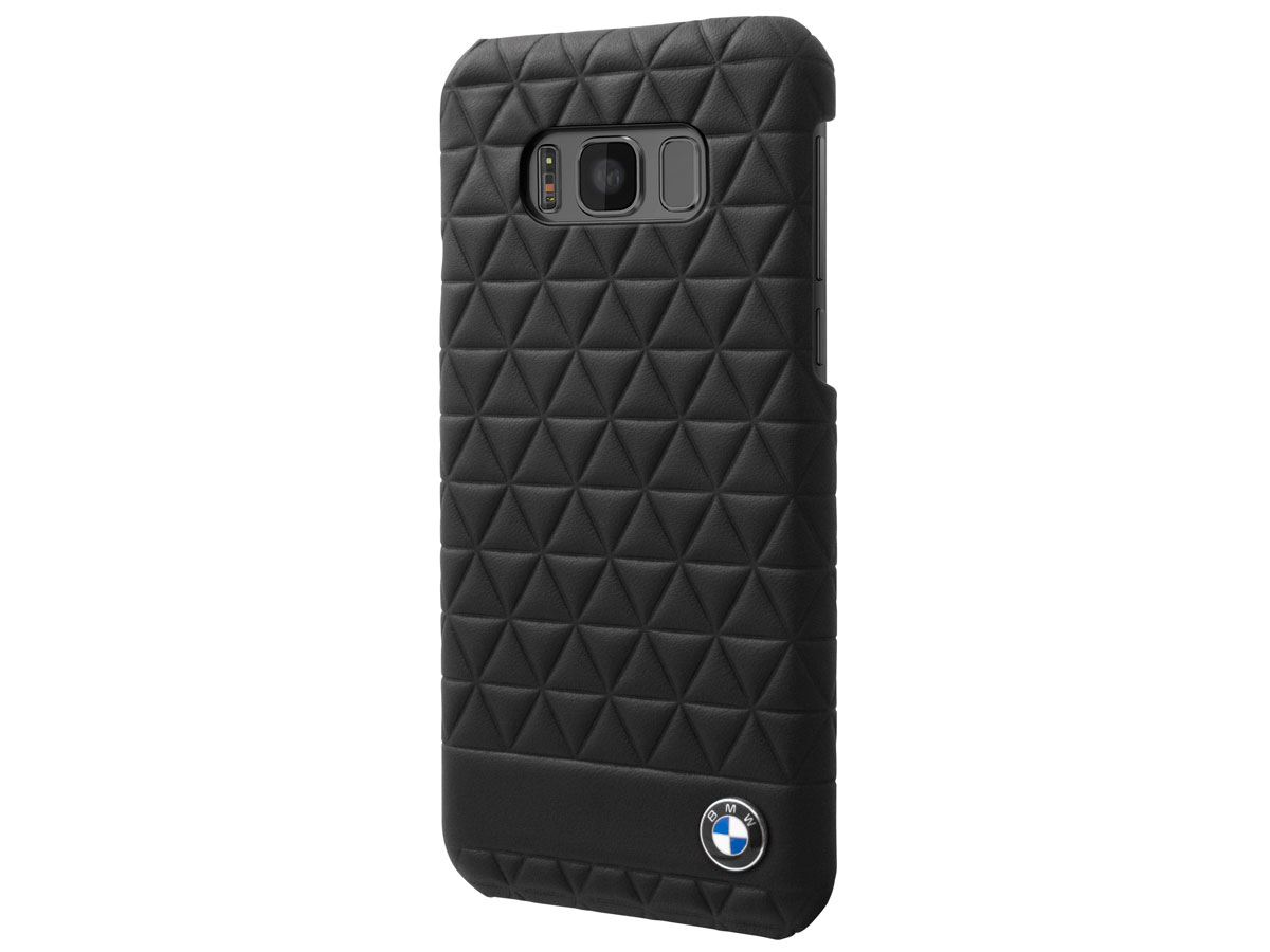 BMW Hexagon Hard Case - Leren Samsung Galaxy S8 hoesje