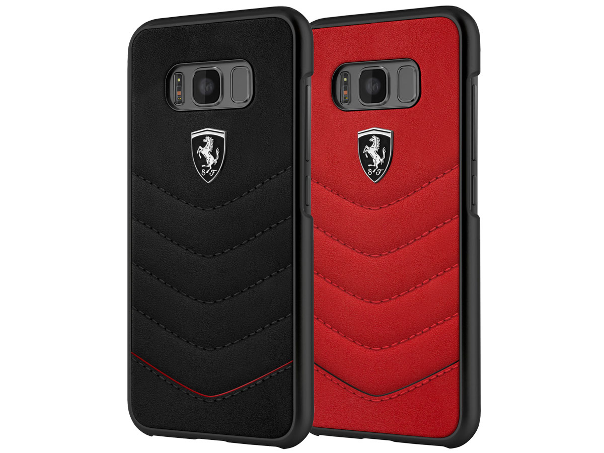 Ferrari Leather Hard Case - Samsung Galaxy S8 hoesje