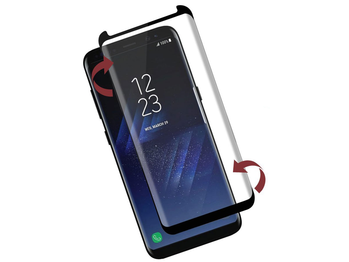 Samsung Galaxy S8 Curved Glass Protector voor Hoesjes