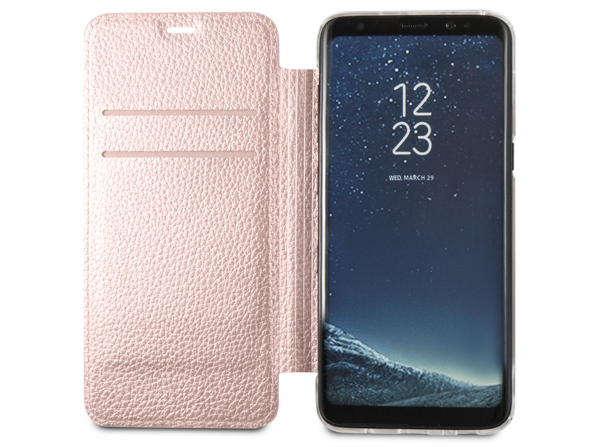 Guess Iridescent Bookcase Rosé - Galaxy S8 hoesje