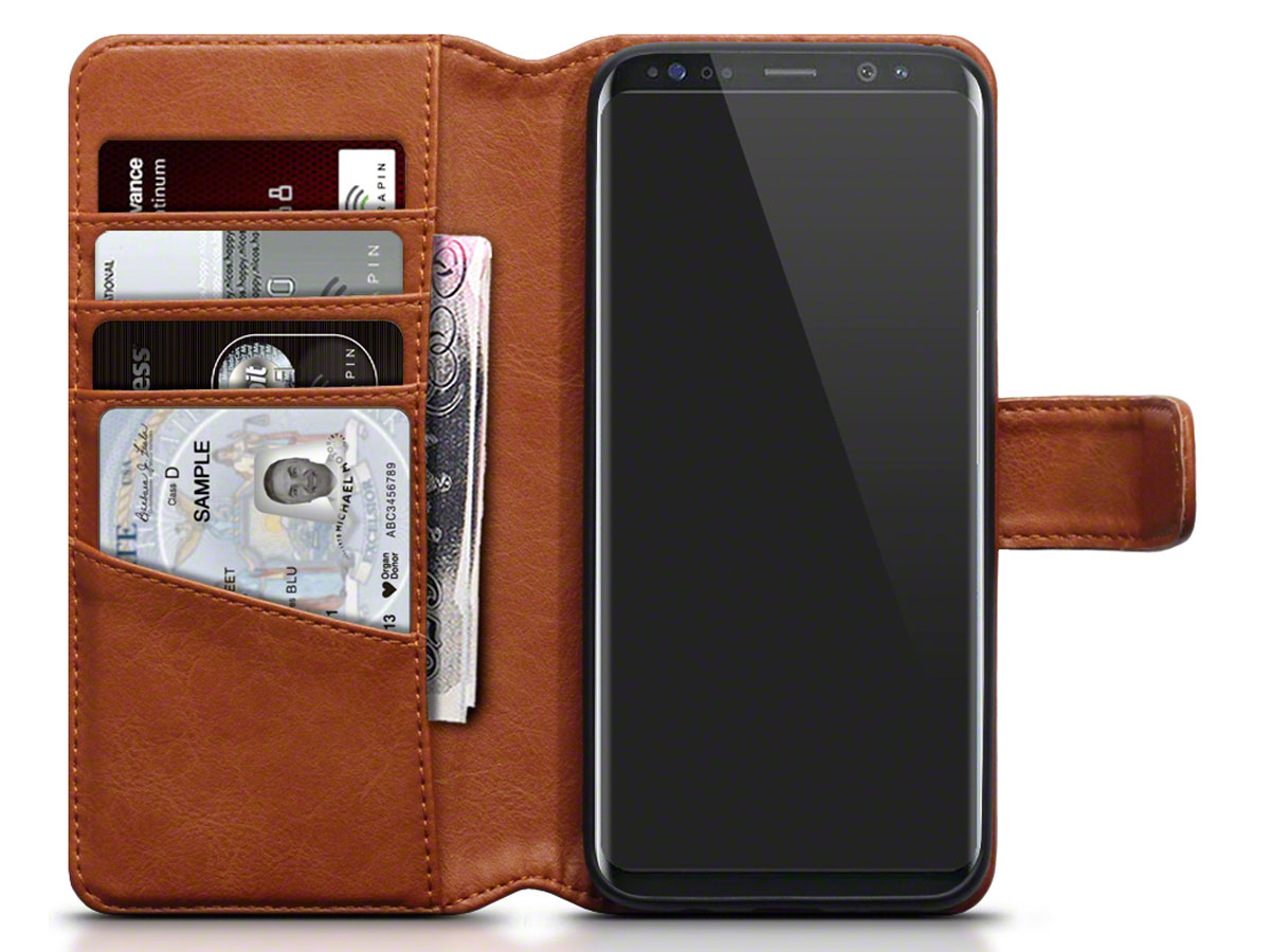 CaseBoutique Case Cognac Leer - Samsung Galaxy S8 hoesje