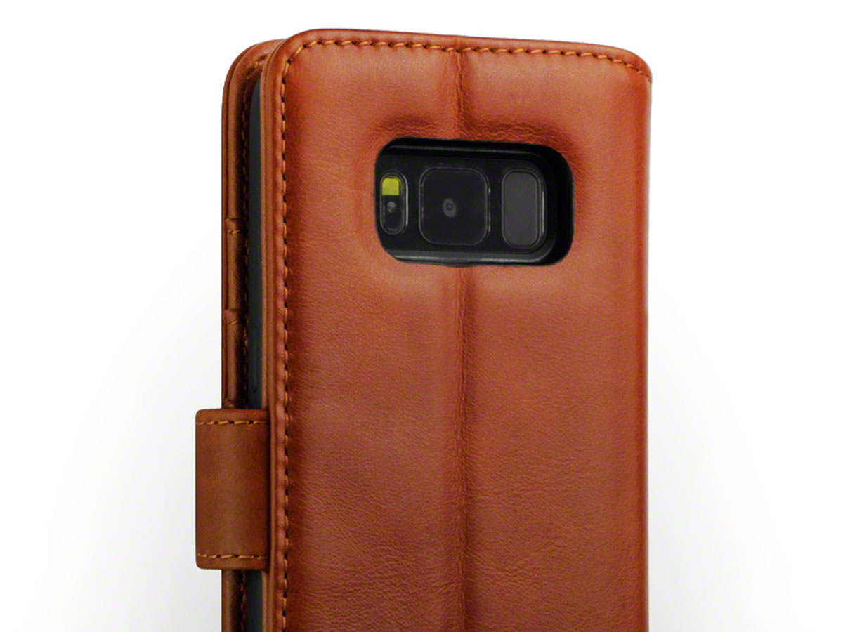 CaseBoutique Case Cognac Leer - Samsung Galaxy S8 hoesje
