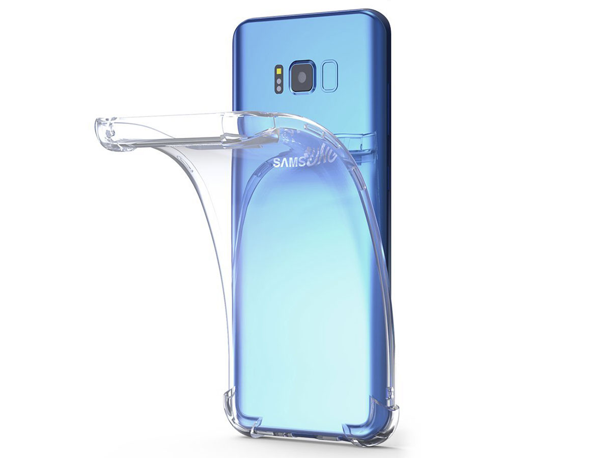 Transparant Galaxy S8 hoesje - Anti-Shock TPU Case