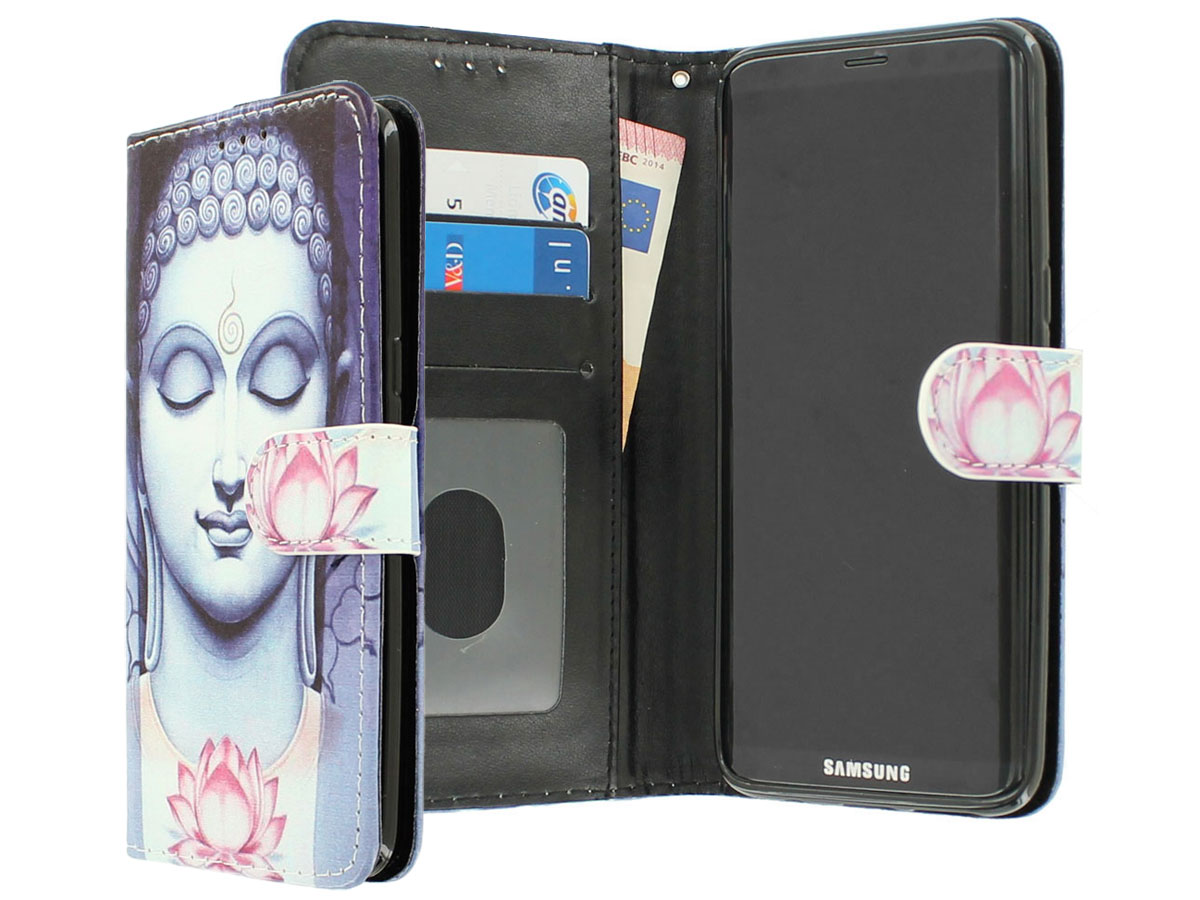 Boeddha Lily Bookcase - Samsung Galaxy S8 hoesje