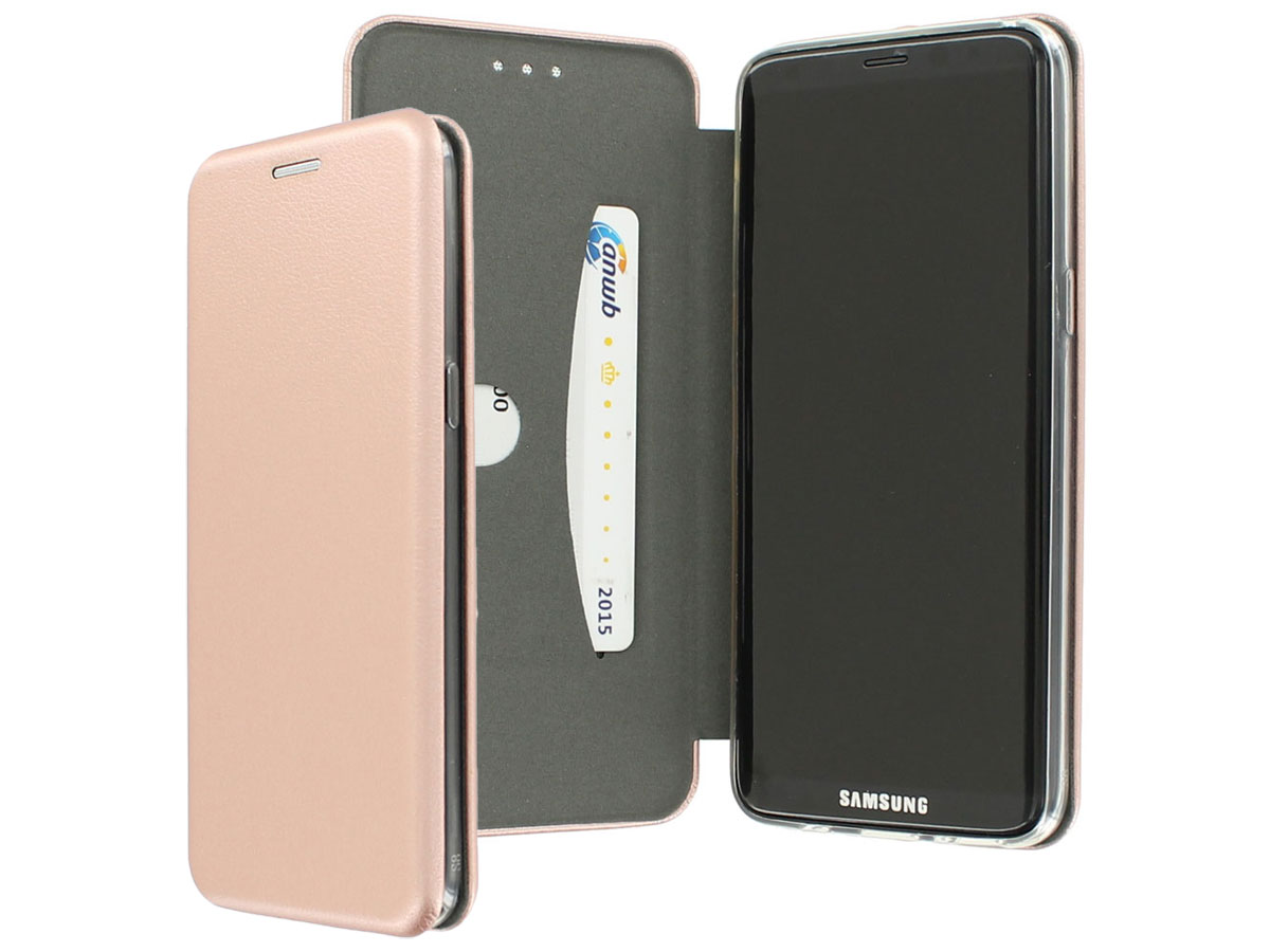 Elegance Bookcase Rosé - Samsung Galaxy S8 hoesje