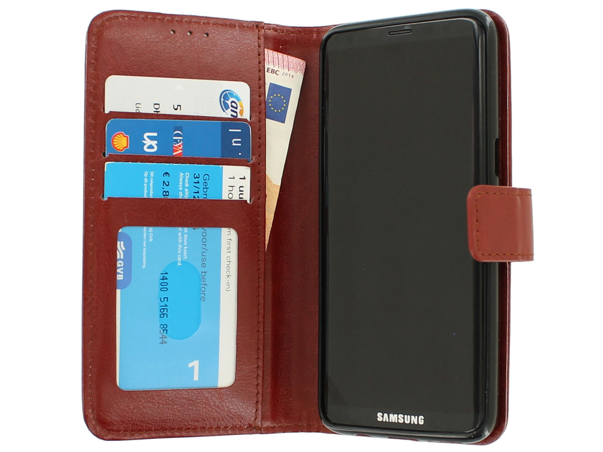 Bookcase Bruin - Samsung Galaxy S8 hoesje