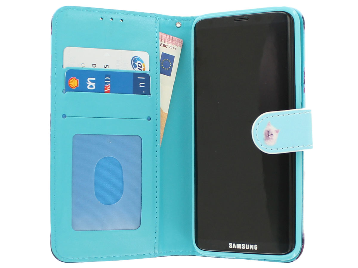 Poezen Bookcase - Samsung Galaxy S8 hoesje