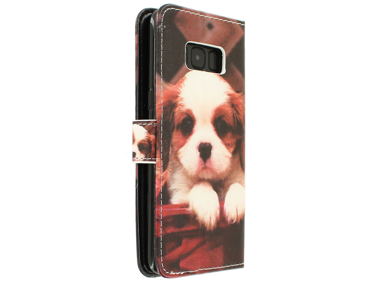 Puppy Dog Bookcase - Samsung Galaxy S8 hoesje