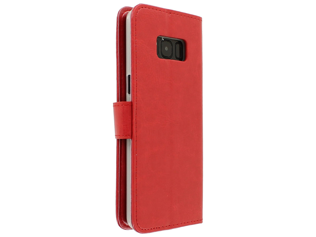 Bookcase Rood - Samsung Galaxy S8 hoesje