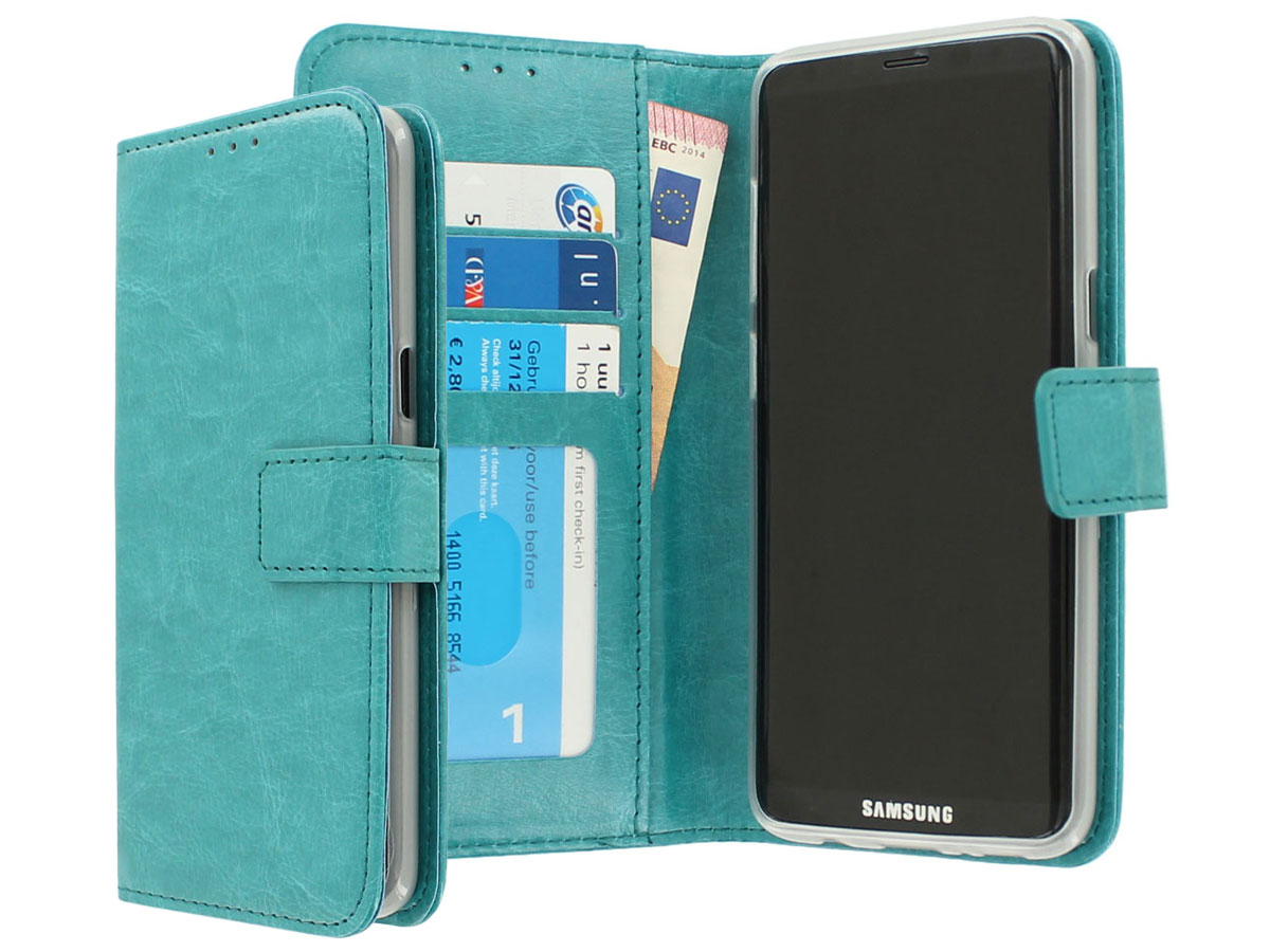 Bookcase Turquoise - Samsung Galaxy S8 hoesje