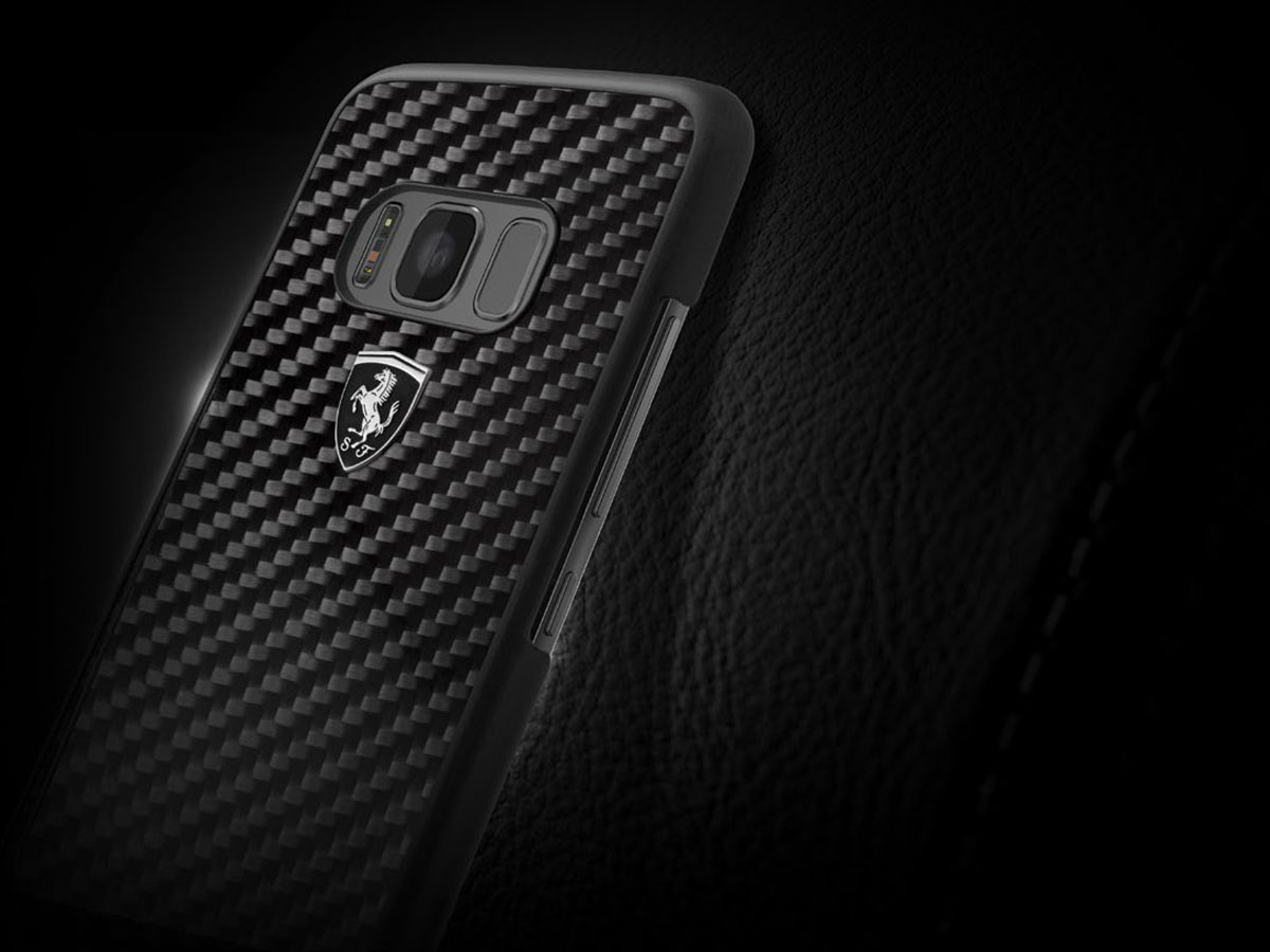 Ferrari Carbon Hard Case - Samsung Galaxy S8+ hoesje