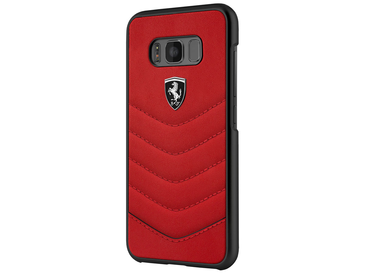 Ferrari Leather Hard Case - Samsung Galaxy S8+ hoesje