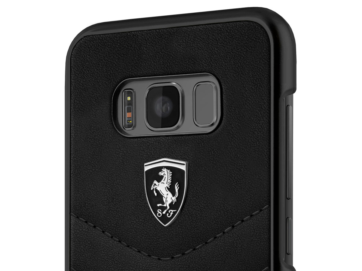 Ferrari Leather Hard Case - Samsung Galaxy S8+ hoesje