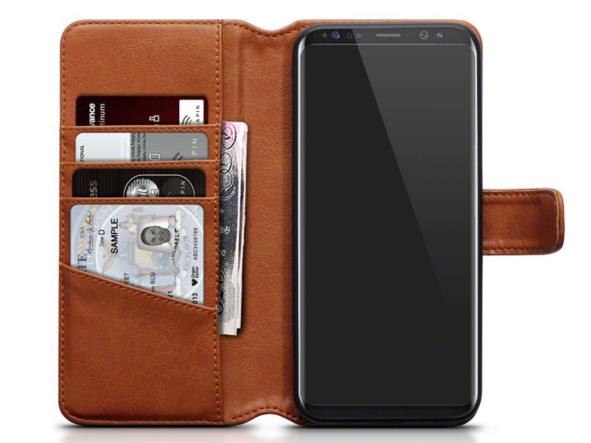 CaseBoutique Case Cognac Leer - Samsung Galaxy S8+ hoesje