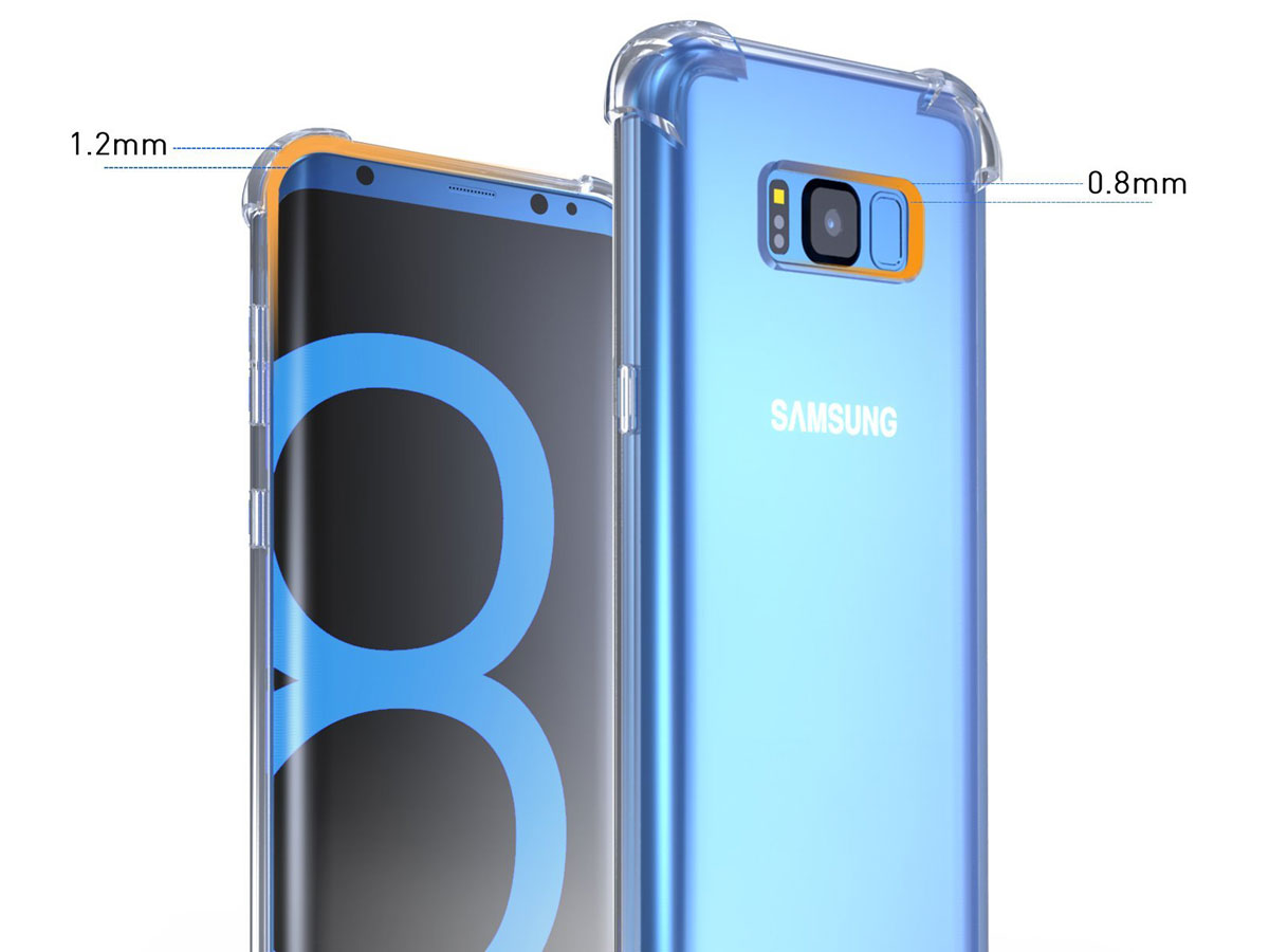Transparant Galaxy S8+ hoesje - Anti-Shock TPU Case
