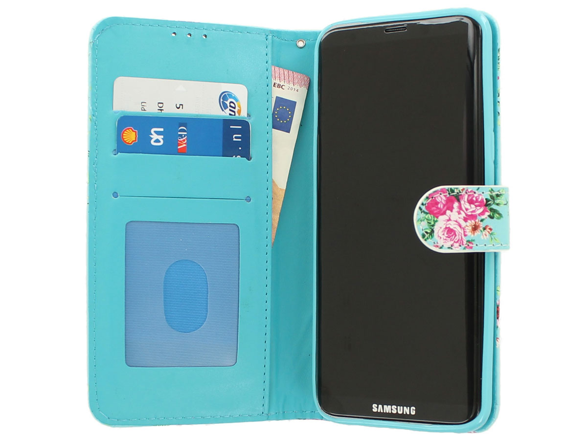 Flower Bookcase - Samsung Galaxy S8+ hoesje