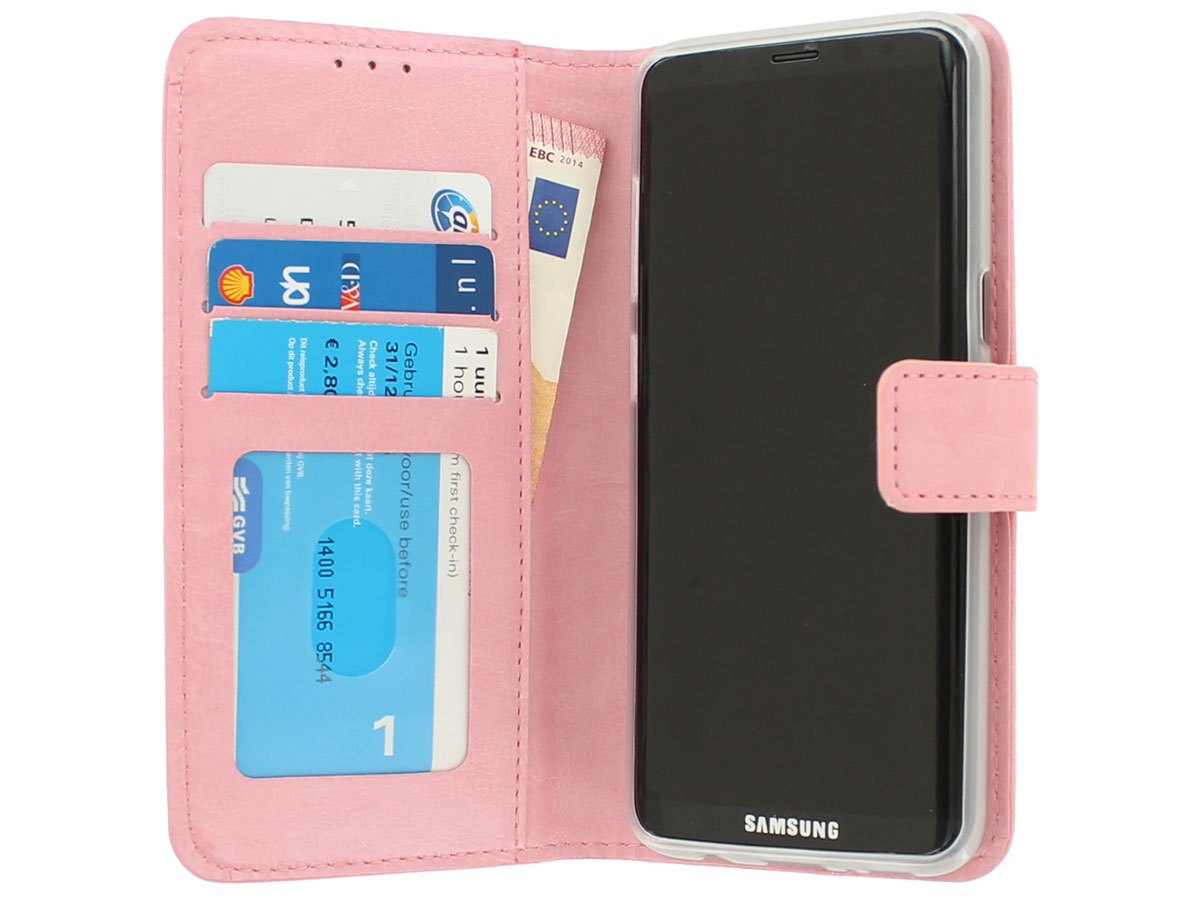 Bookcase Licht Roze - Samsung Galaxy S8+ hoesje