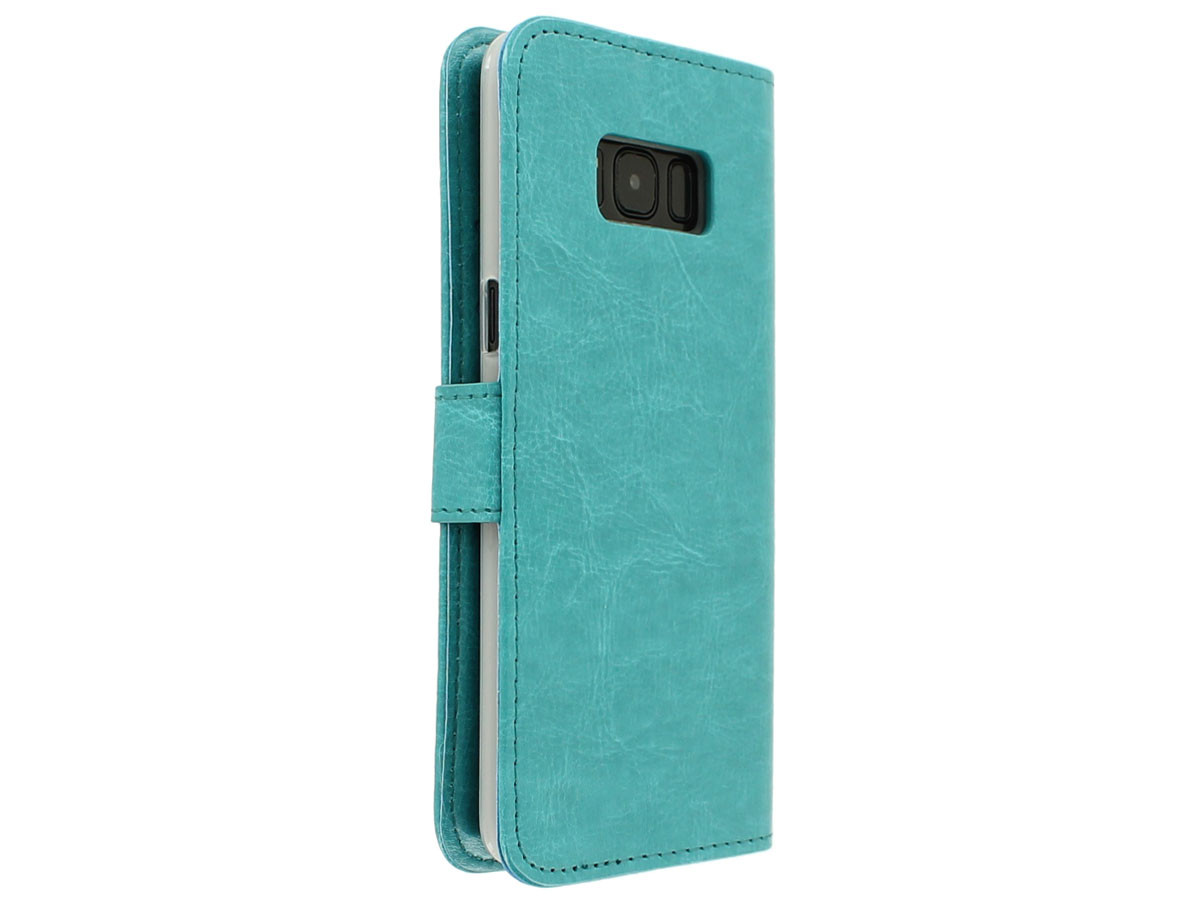 Bookcase Turquoise - Samsung Galaxy S8+ hoesje