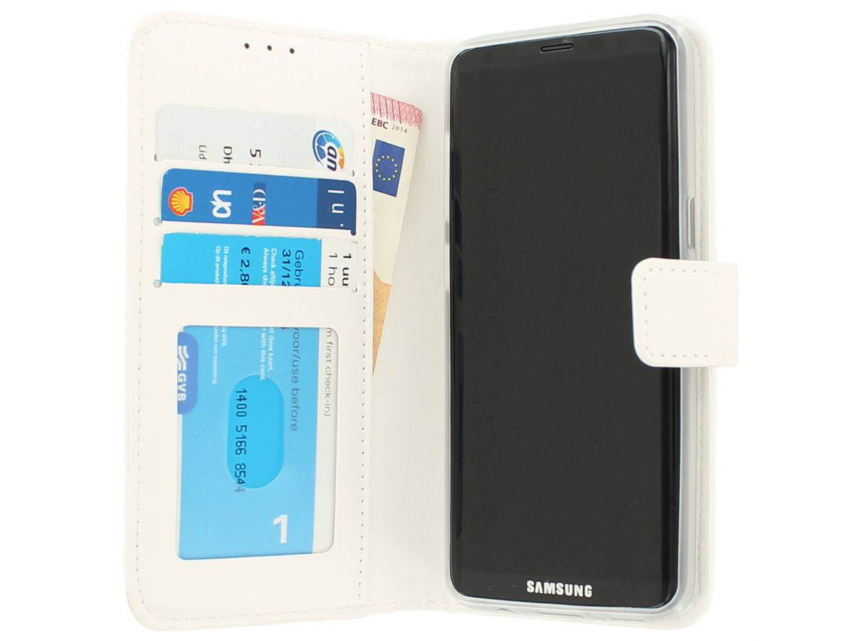 Bookcase Wit - Samsung Galaxy S8+ hoesje