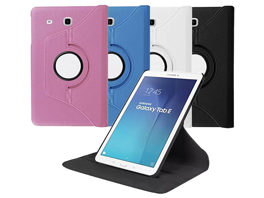 drie Ga trouwen Beugel Swivel Stand Case | Samsung Galaxy Tab E 9.6 Hoesje