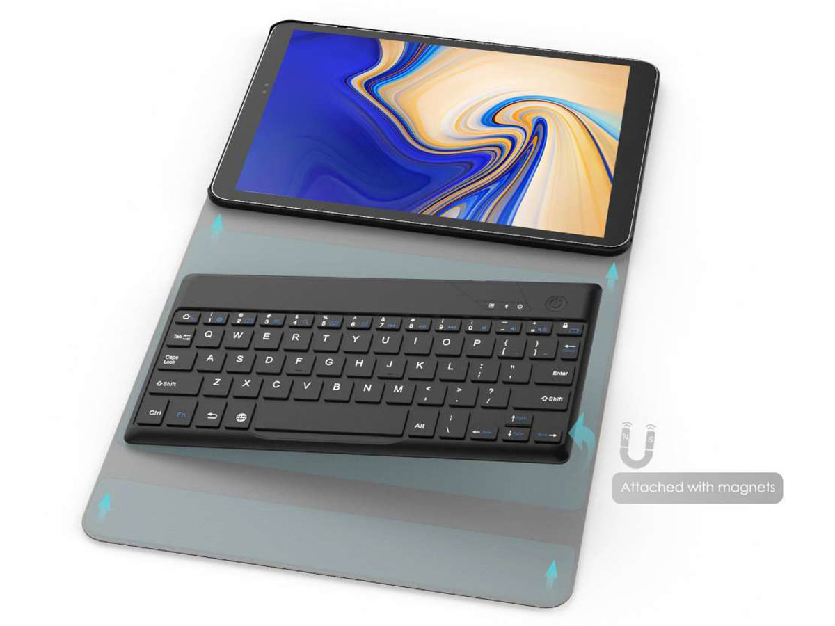 Keyboard Case QWERTY - Samsung Galaxy Tab S4 Toetsenbord Hoesje