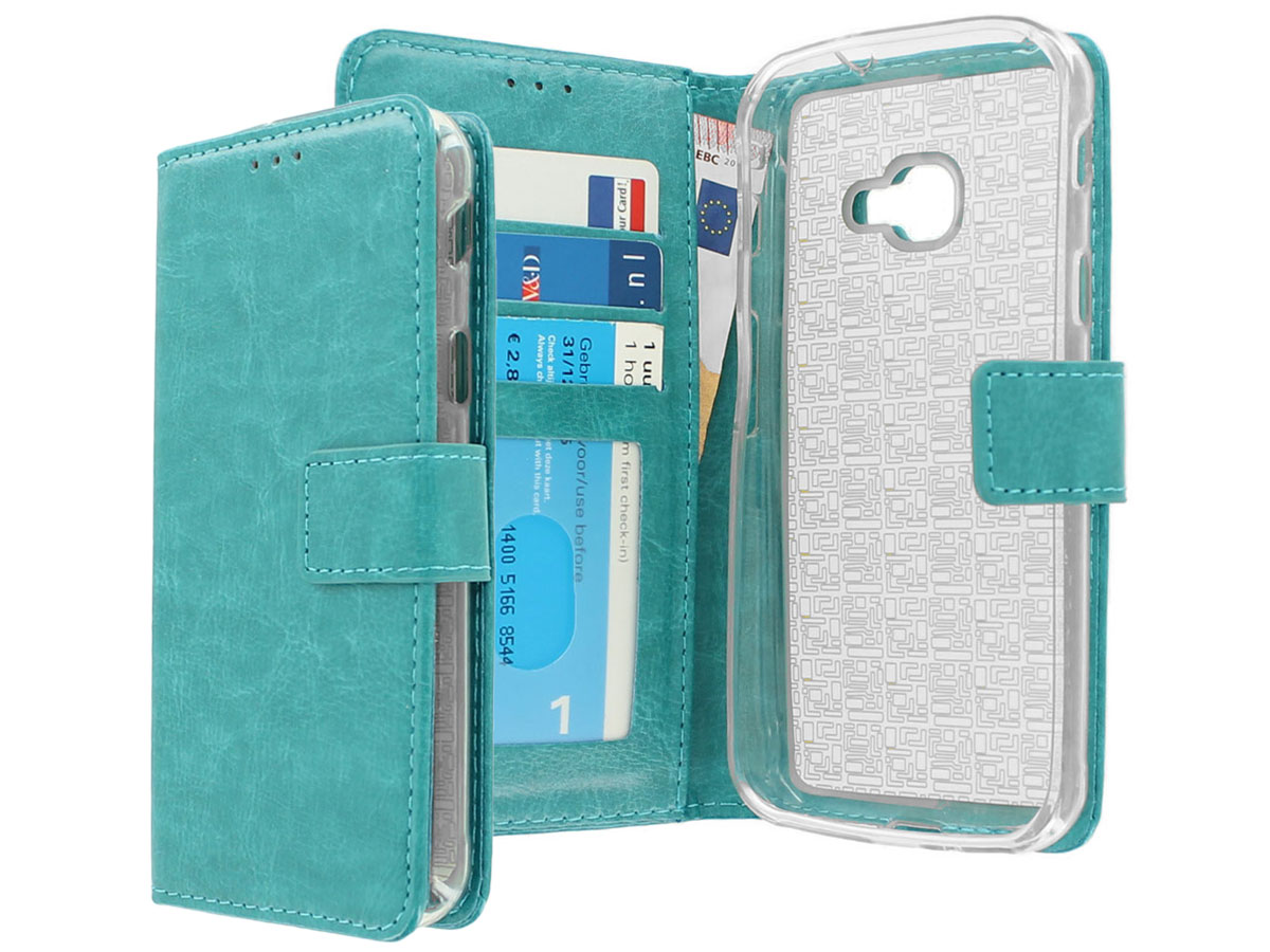 Wallet Bookcase Groen - Samsung Galaxy Xcover 4 hoesje