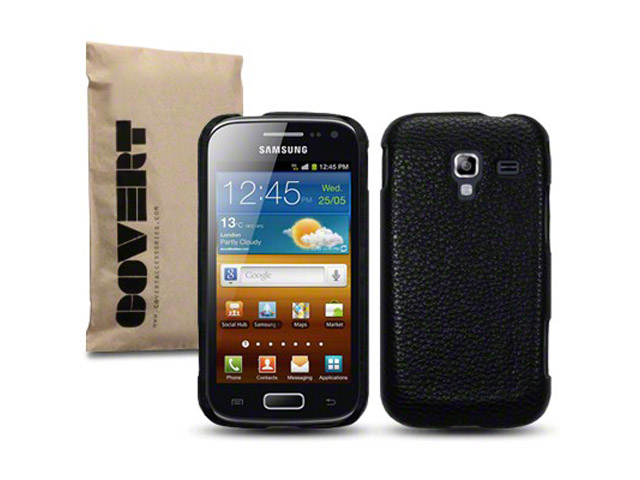 Covert Leather-look Back Case Hoesje voor Samsung Galaxy Ace 2 (i8160)