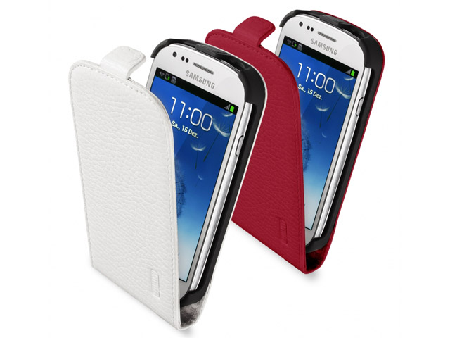 Artwizz Seejacket Leather Flip+ Color Case voor Galaxy S3 Mini (i8190)