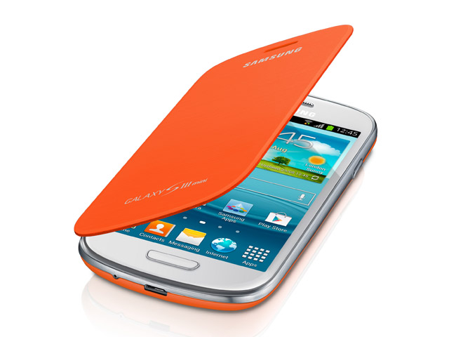 Jaar Verspilling achtergrond Samsung Galaxy S3 Mini Flip Cover Case Hoesje