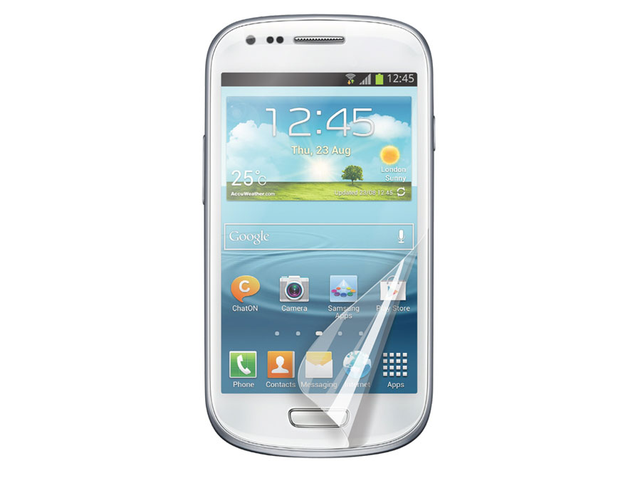 Muvit Screenprotector Glossy 2-pack voor Samsung Galaxy S3 Mini