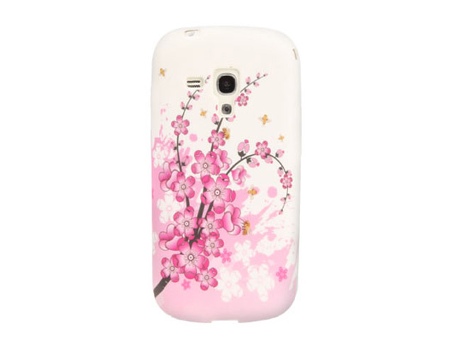 Chinese Blossom Soft Case Hoesje voor Samsung Galaxy S3 Mini (i8190)