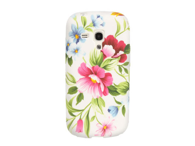 Elegant Flowers Soft Case Hoesje voor Samsung Galaxy S3 Mini (i8190)