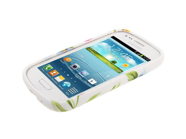 Elegant Flowers Soft Case Hoesje voor Samsung Galaxy S3 Mini (i8190)
