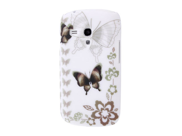 Sepia Butterflies TPU Soft Case Hoesje Samsung Galaxy S3 Mini